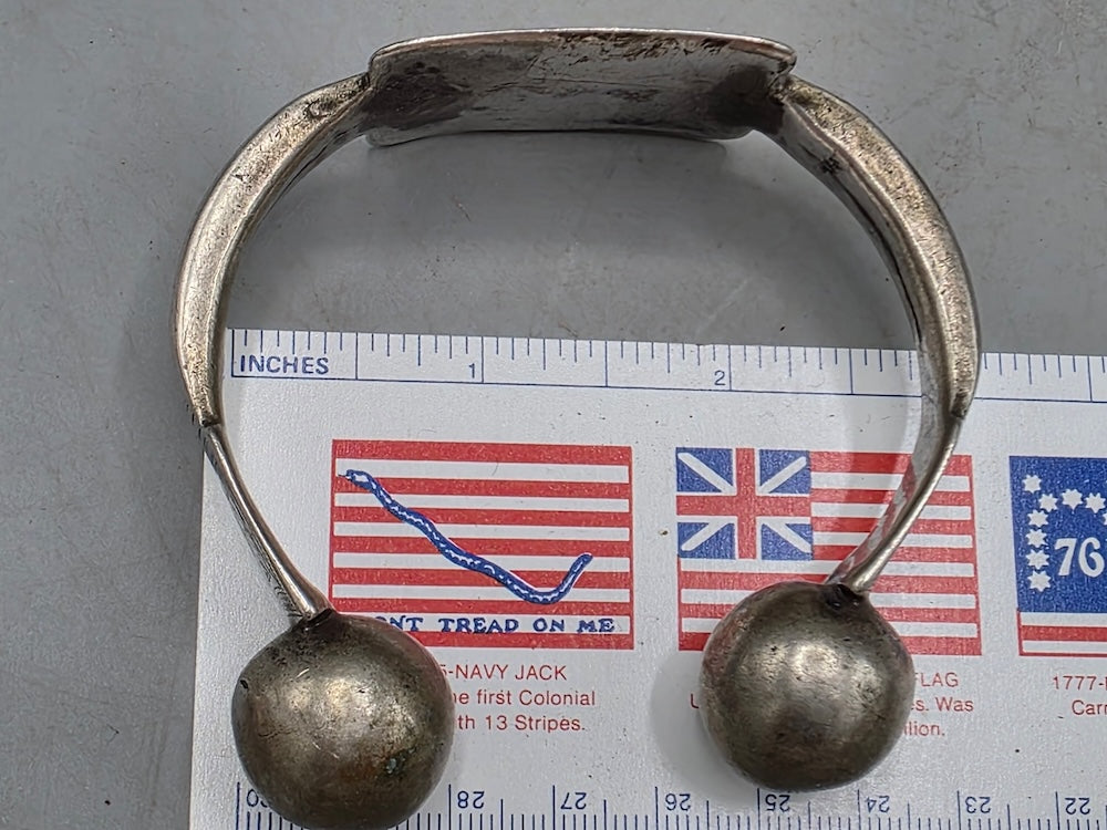 Antique Mauritanian Silver Khalkhal Anklet - Hand-engraved Saharan Jewelry