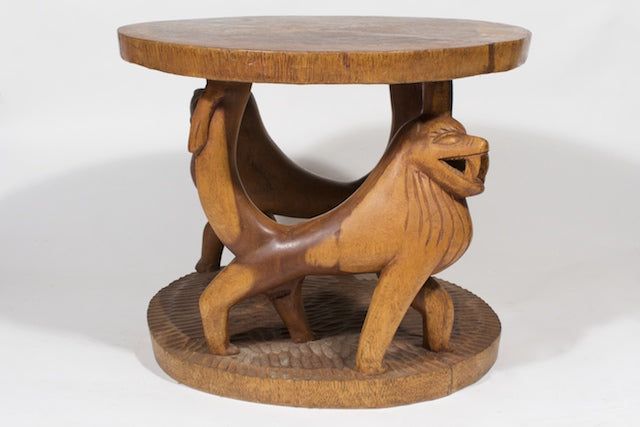 Lion motif table