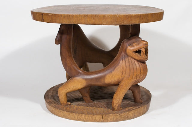 Lion motif table