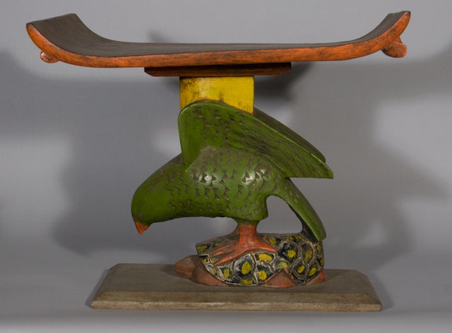 Parrot on Turtle Stool