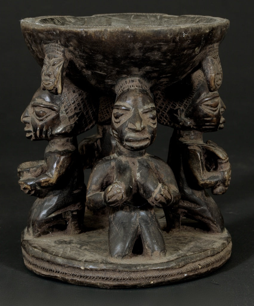 Yoruba aguere ritual offering bowl - Nigeria
