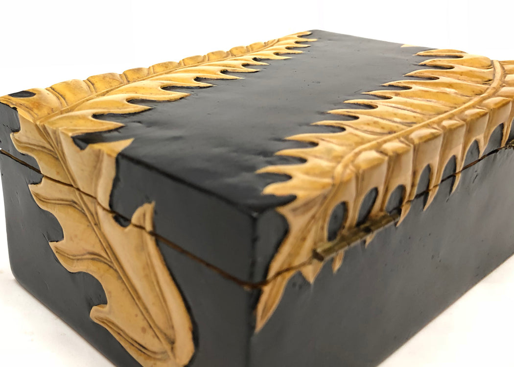Fern Soapstone Trinket Decor Box - Niger Bend