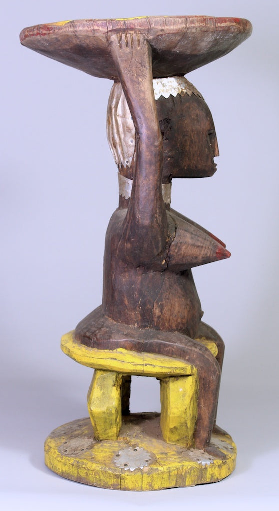 Bamana Woman Caryatid Stool