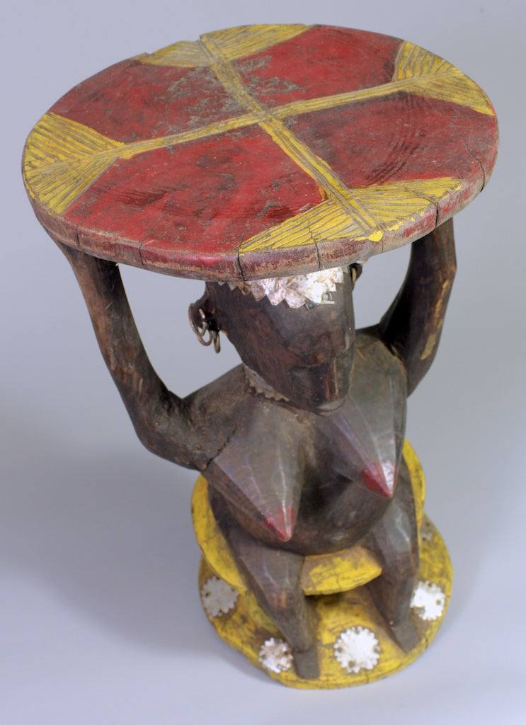 Bamana Woman Caryatid Stool