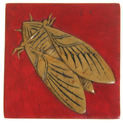 Cicada Design - Small Square Soapstone Trinket Decor Box