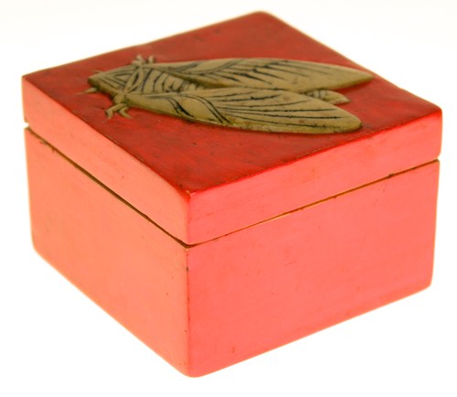 Cicada Design - Small Square Soapstone Trinket Decor Box