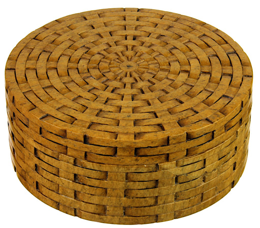 Basket Weave - Basket Weave - Niger Bend Soapstone Trinket Decor Box Soapstone Trinket Decor Box - Niger Bend