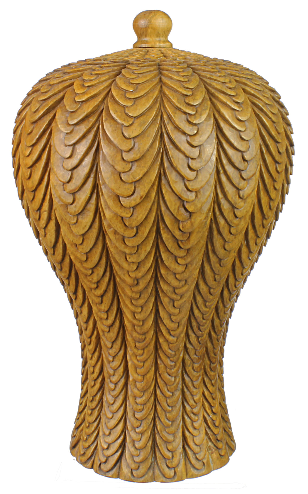 Braided Weave Niger Bend Soapstone Trinket Decor Urn/Jar with Lid - Niger Bend