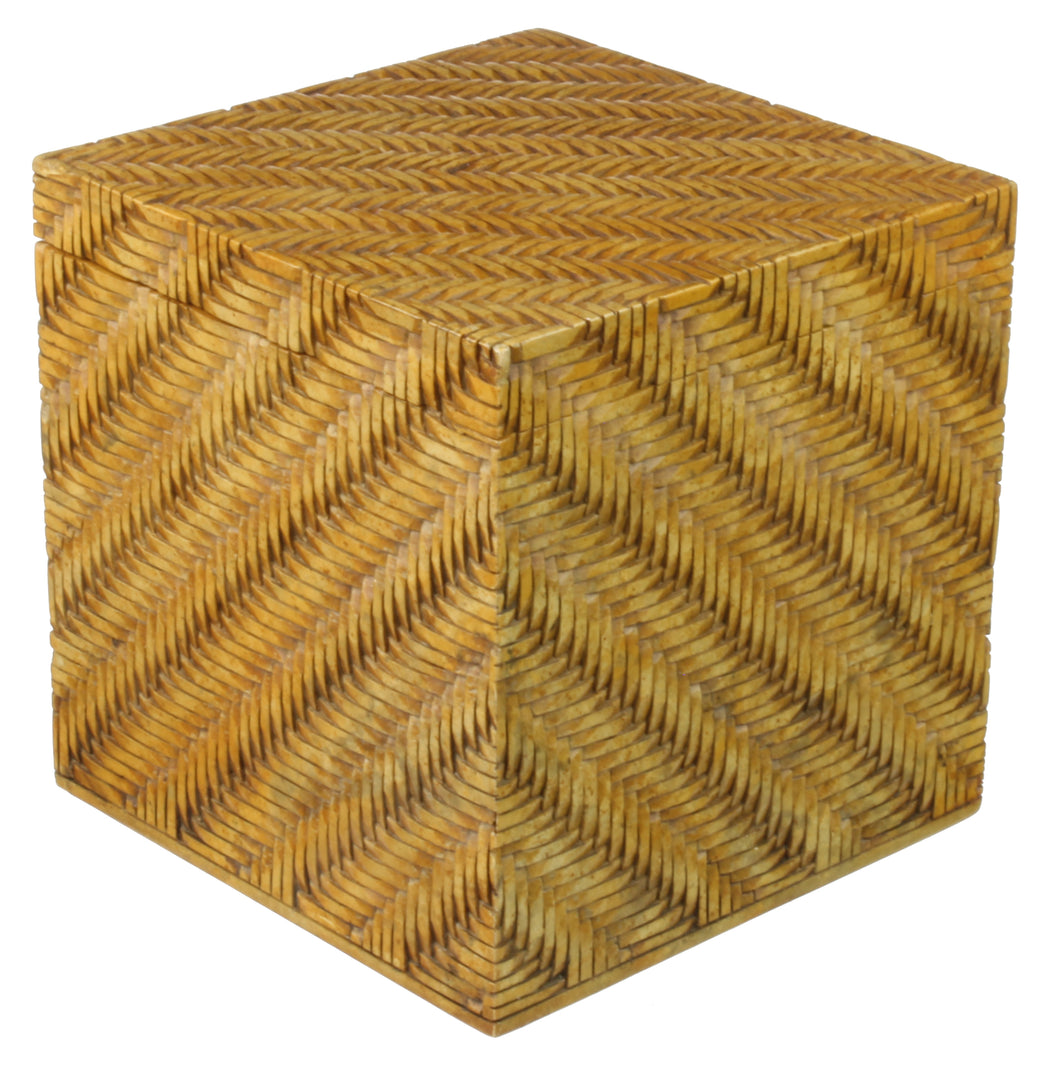 Twill Weave Soapstone Trinket Decor Box - Niger Bend