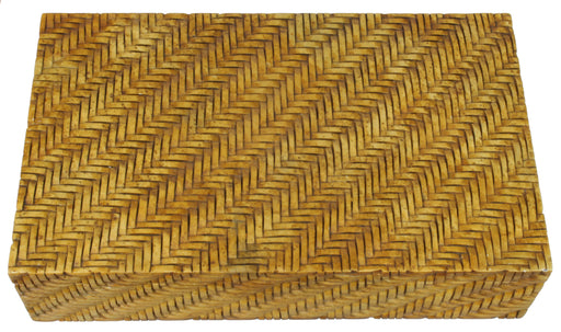 Twill Weave - Soapstone Trinket Decor Box - Niger Bend