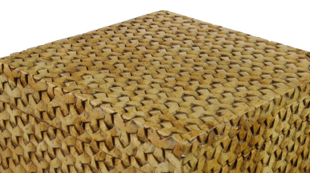 Y Weave Soapstone Trinket Decor Box - Niger Bend