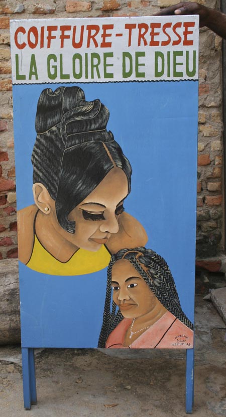 Large 2-Women’s Portraits Beauty Salon Sandwich Sign – Side A