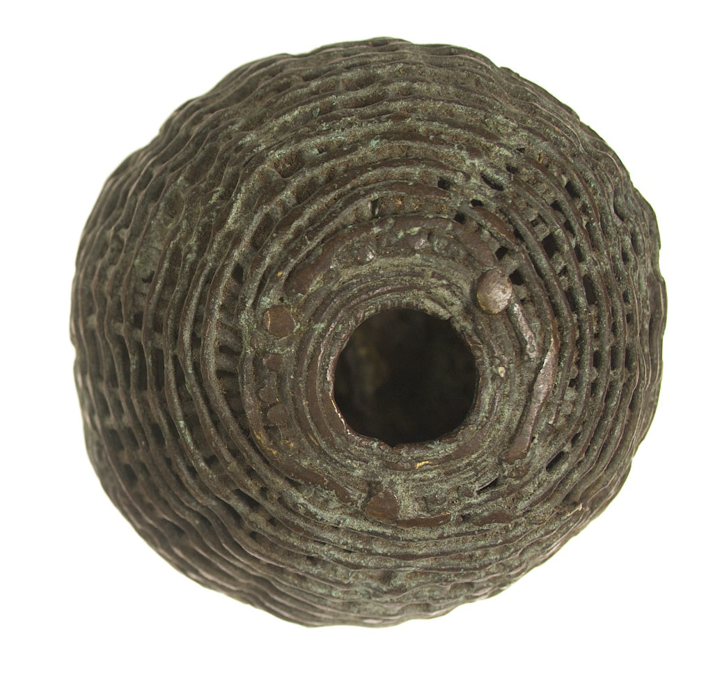 XL brass spherical Baule bead