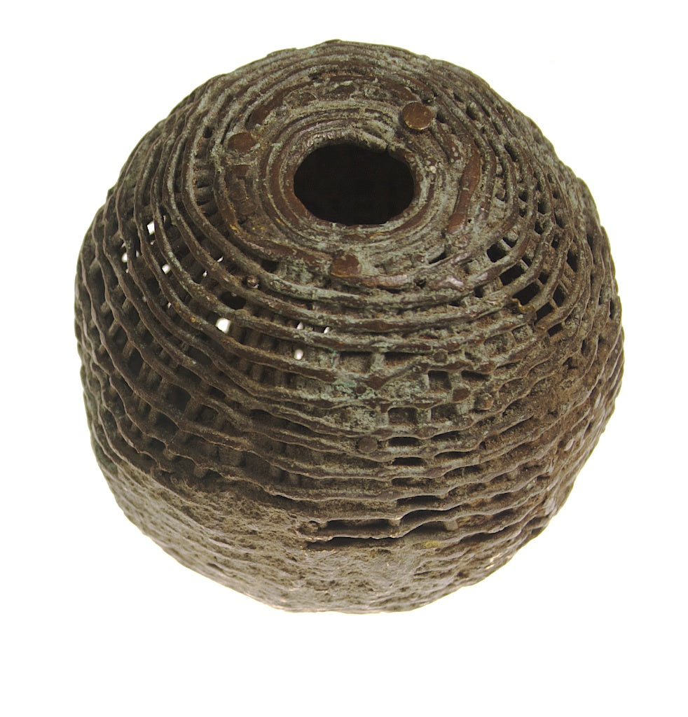 XL brass spherical Baule bead