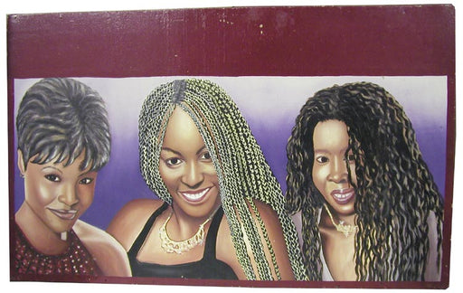 Large 3-head beauty salon sign