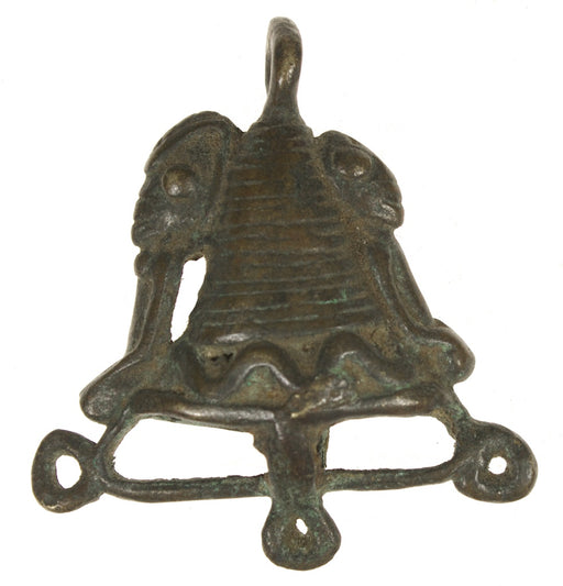 Large brass mississin Dogon pendant