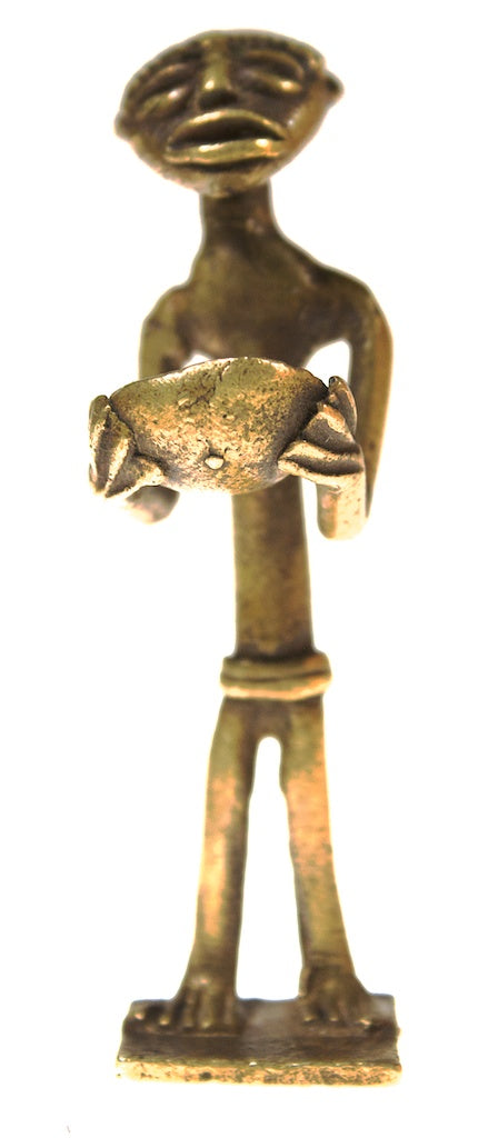 Brass man gold weight - Ghana