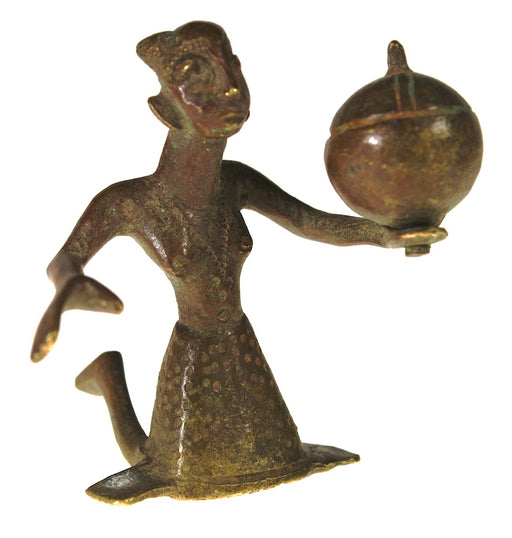 Brass Fon asen woman figure