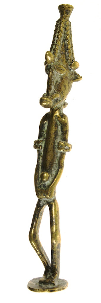 Bamana brass male figure - Mali