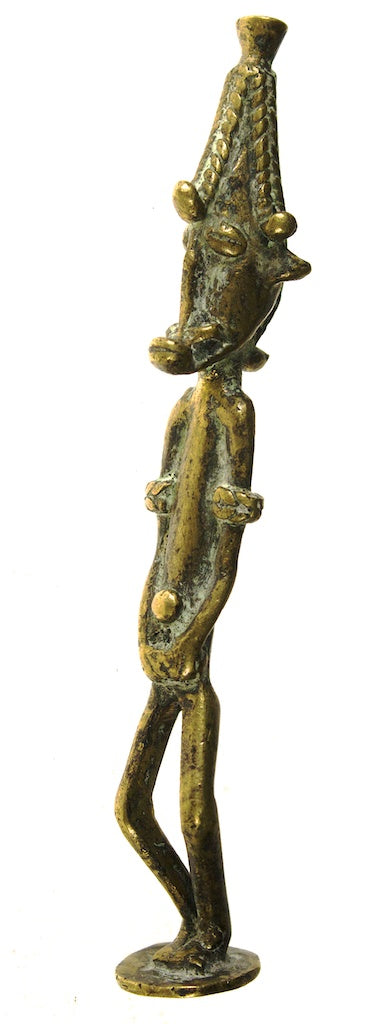 Bamana brass male figure - Mali