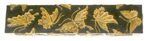 Butterflies Design - Long Soapstone Trinket Decor Box