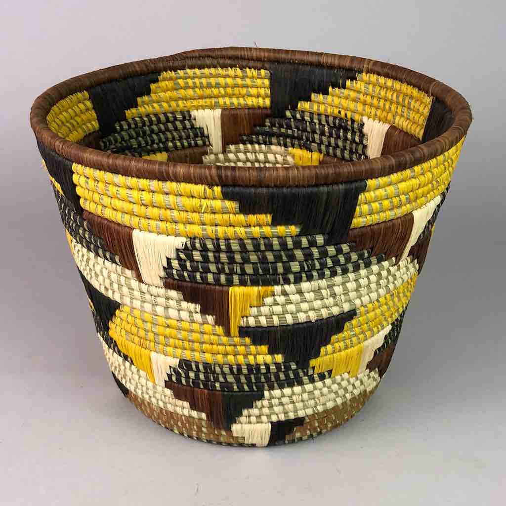 Large flared-top Batwa basket