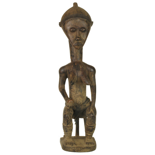 Vintage Baule Female Ancestor Spiritual Statue | 20.5" - Niger Bend