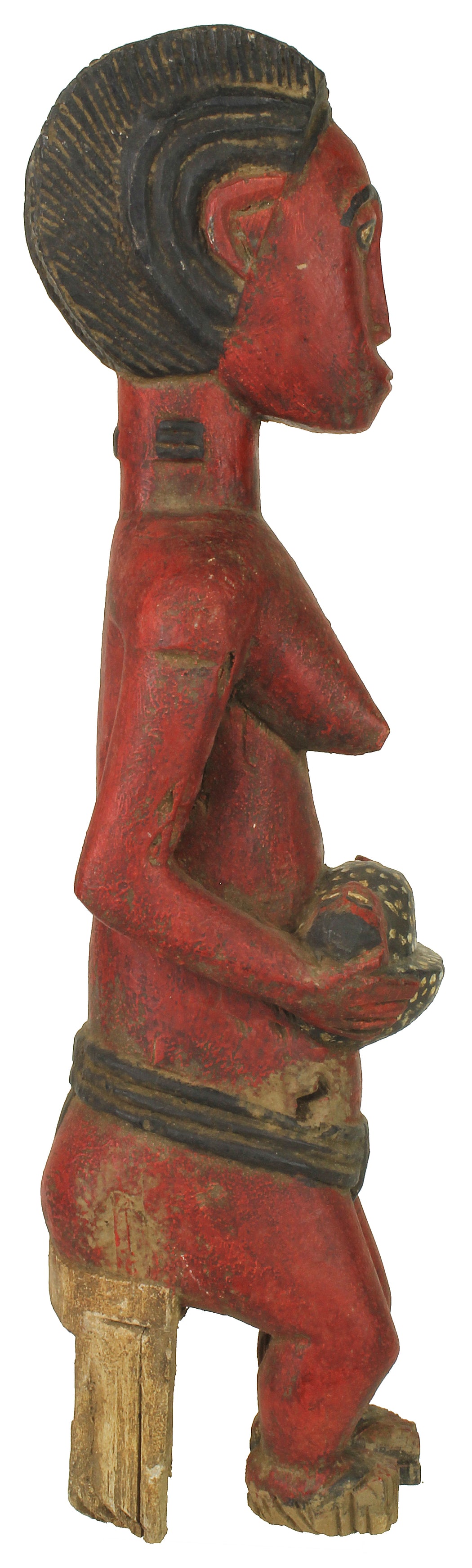 Vintage Baule Female Ancestor Spiritual Statue | 21" - Niger Bend