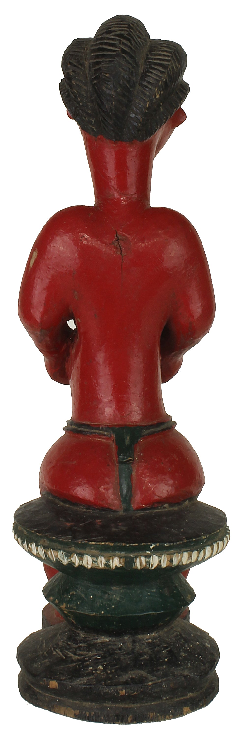 Vintage Baule Female Ancestor Spirit Statue | 15" - Niger Bend