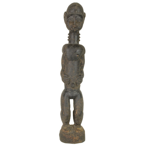 Vintage Baule Blolo Bian Male Spirit Mate Statue | 18" - Niger Bend