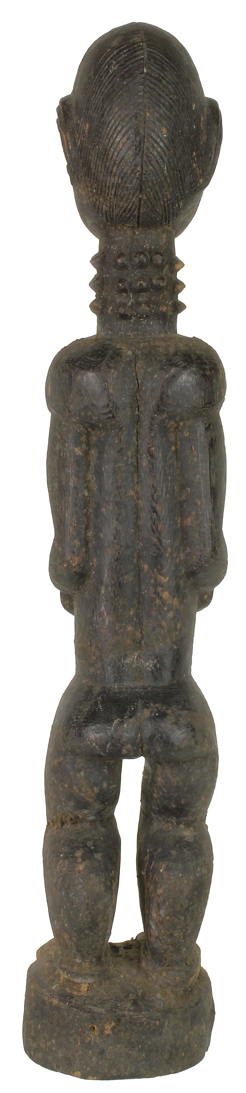 Vintage Baule Blolo Bian Male Spirit Mate Statue | 18" - Niger Bend