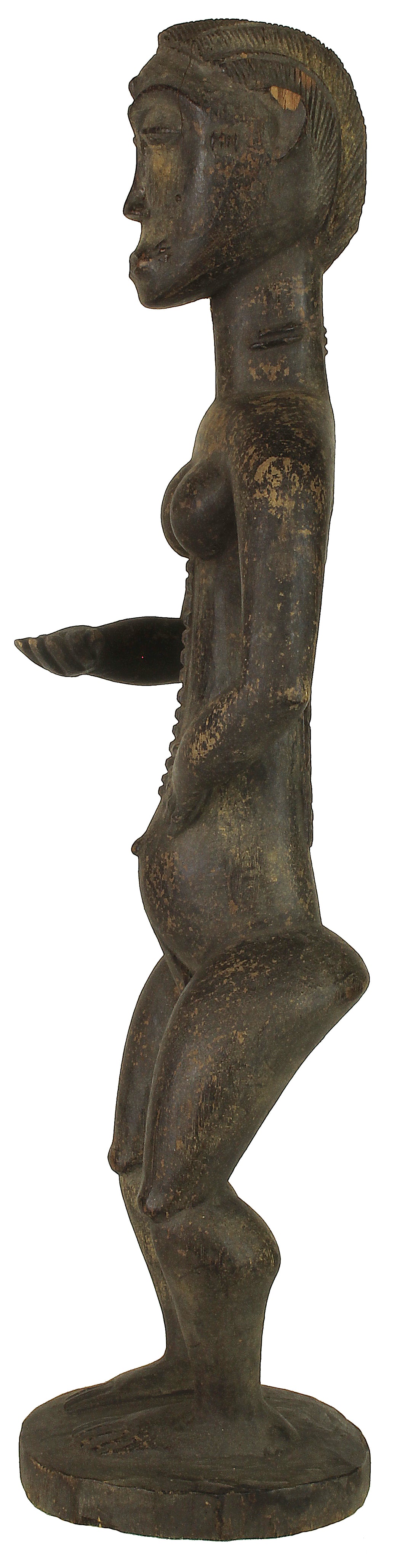Vintage Baule Male Ancestor Spirit Statue | 18" - Niger Bend