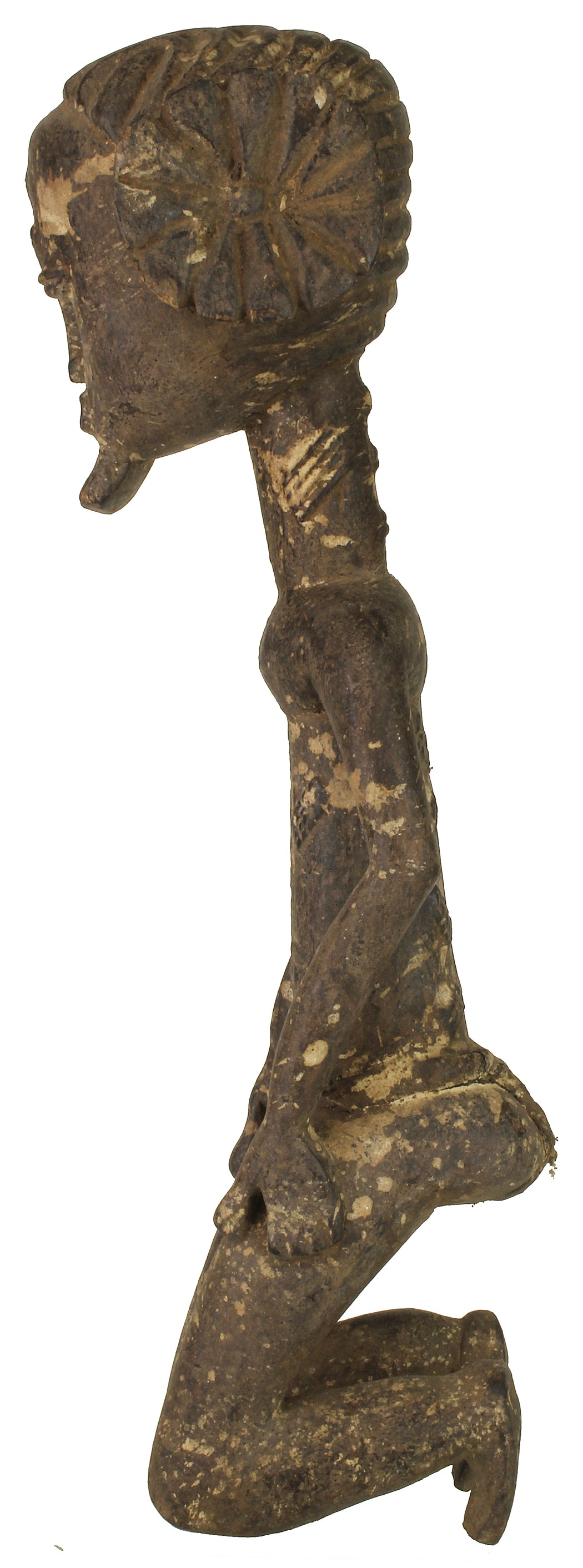 Vintage Baule Male Ancestor Spiritual Statue | 19" - Niger Bend