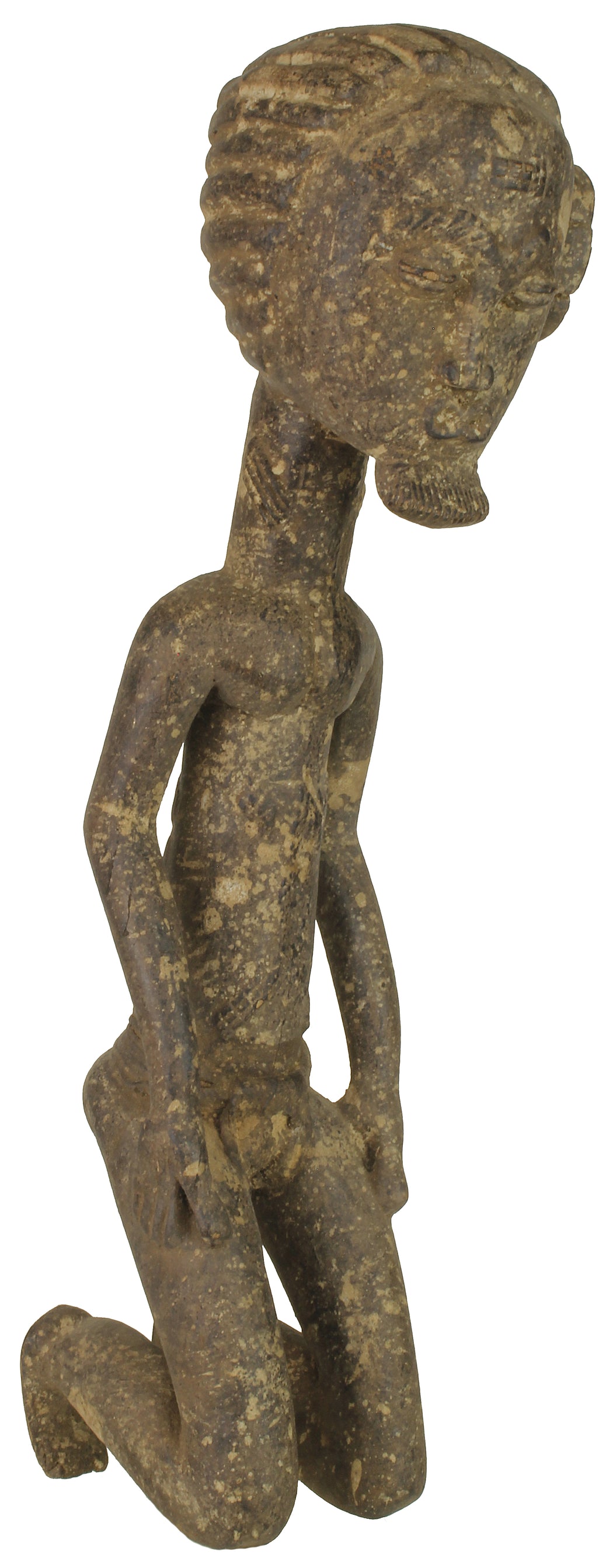 Vintage Baule Male Ancestor Spiritual Statue | 19" - Niger Bend