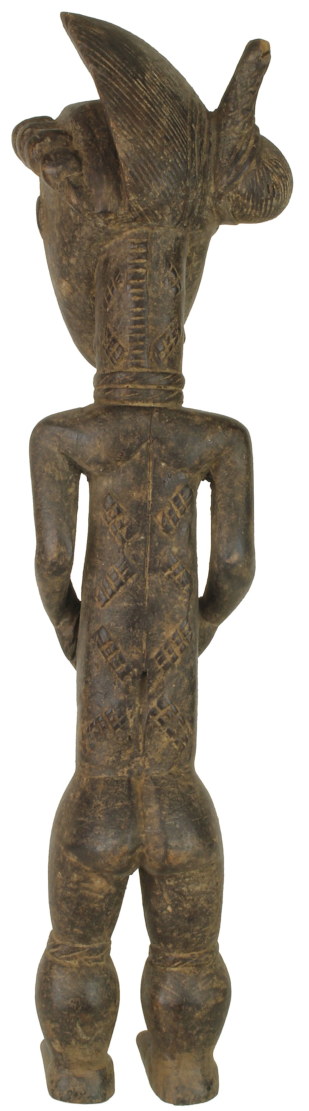 Vintage Baule Male Ancestor Spirit Statue | 19" - Niger Bend