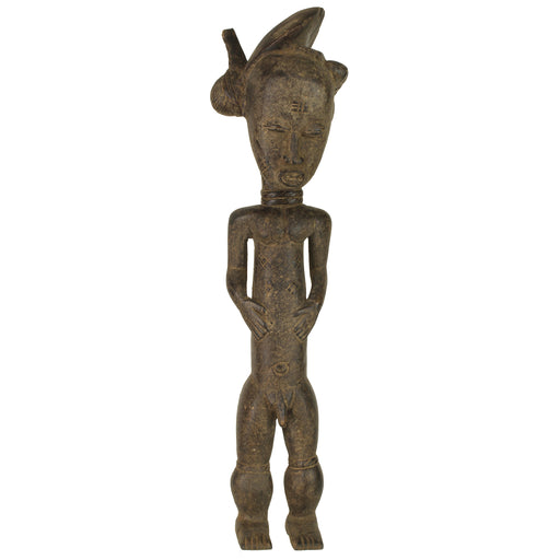 Vintage Baule Male Ancestor Spirit Statue | 19" - Niger Bend