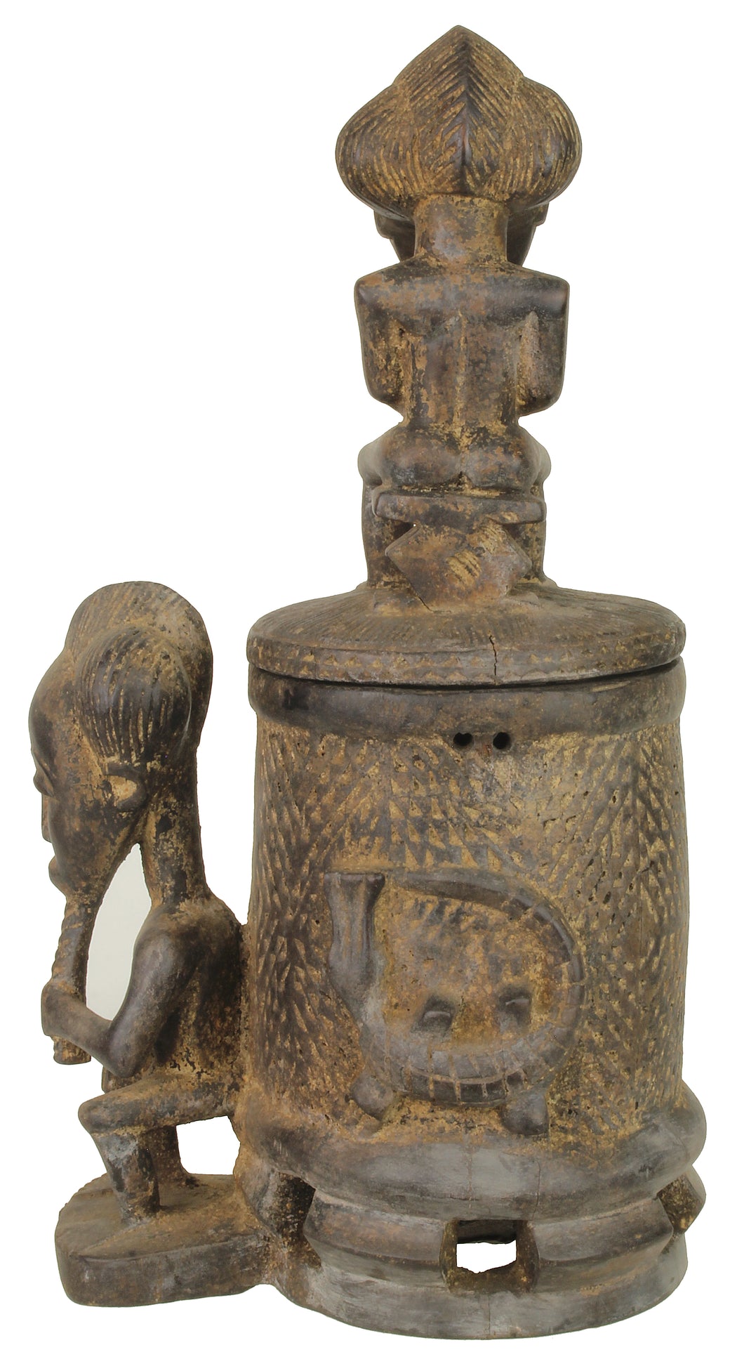 Baule Mouse Oracle Container/Statue | 17" - Niger Bend