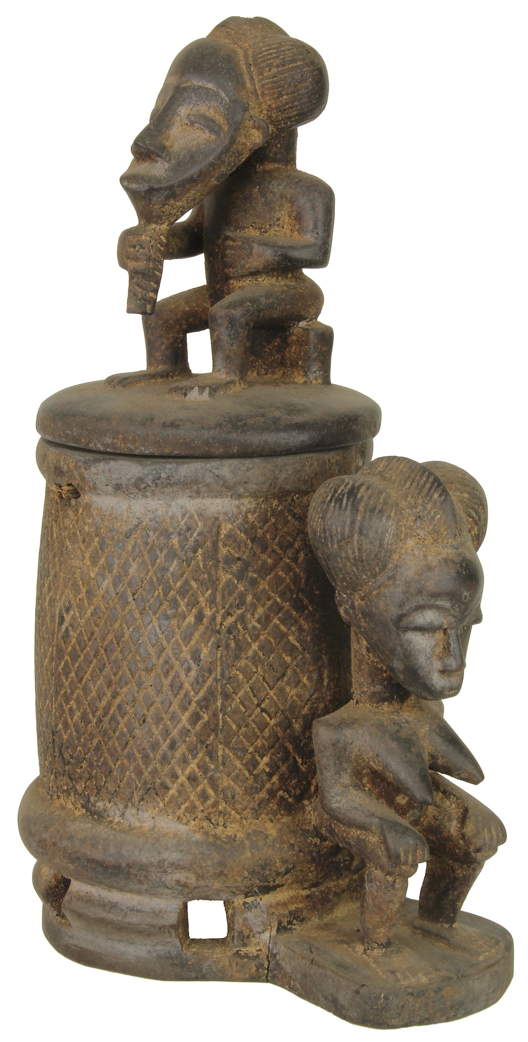 Baule Mouse Oracle Container/Statue | 15" - Niger Bend