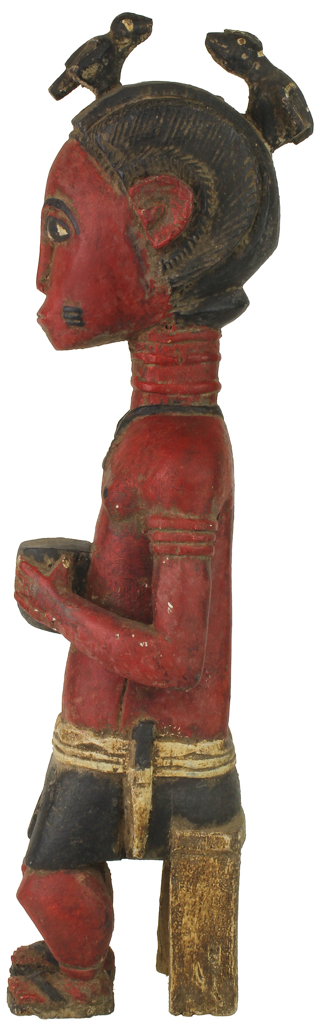 Vintage Baule Male Ancestor Spirit Statue | 20.5" - Niger Bend