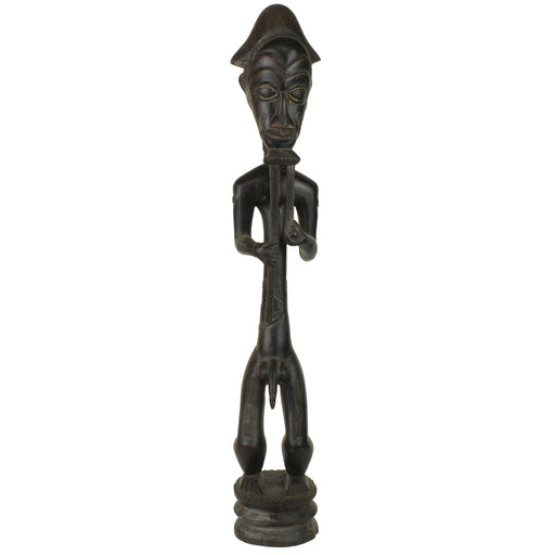 Tall Long Beard Baule Male Ancestor Spirit Statue | 29" - Niger Bend