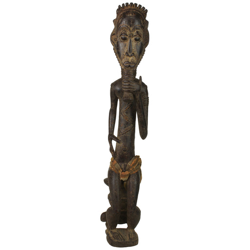 Vintage Baule Male Ancestor Spiritual Statue | 22" - Niger Bend
