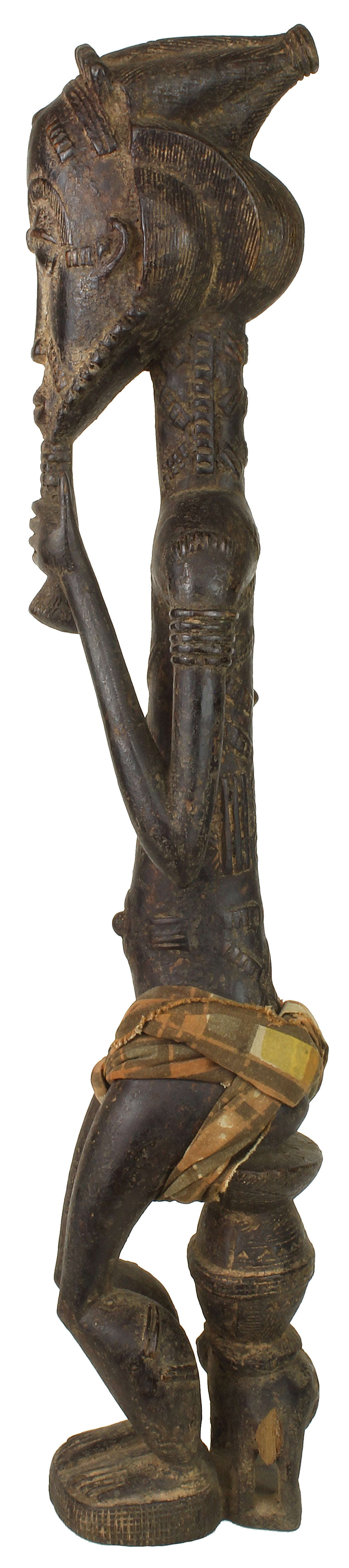 Vintage Baule Male Ancestor Spiritual Statue | 22" - Niger Bend