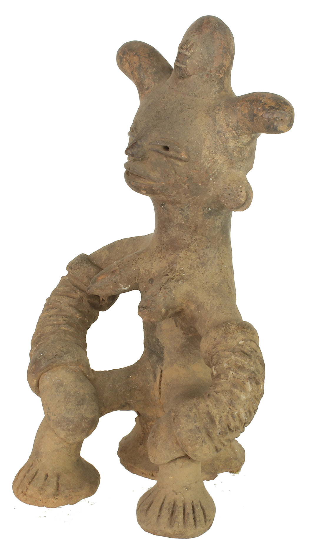 Vintage Terra Cotta Igbo Figure from Nigeria - Niger Bend