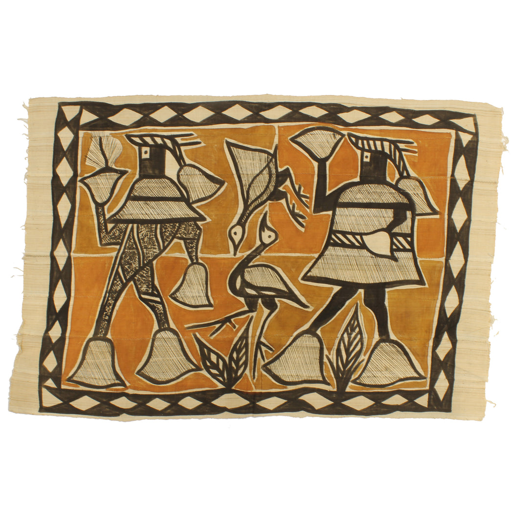 Korhogo Printed Ivory Coast African Textile | 55" x 37" - Niger Bend