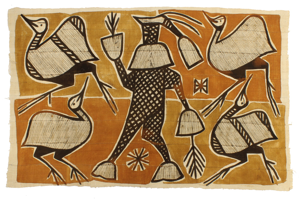 Korhogo Printed Ivory Coast African Textile | 52" x 33" - Niger Bend