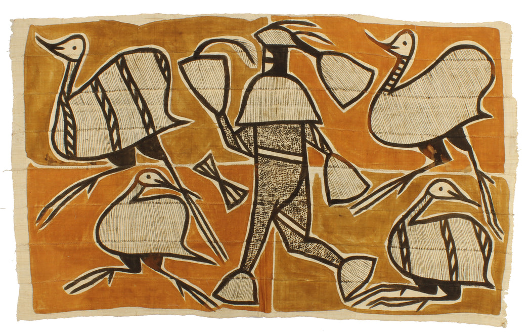 Korhogo Printed Ivory Coast African Textile | 53" x 31" - Niger Bend