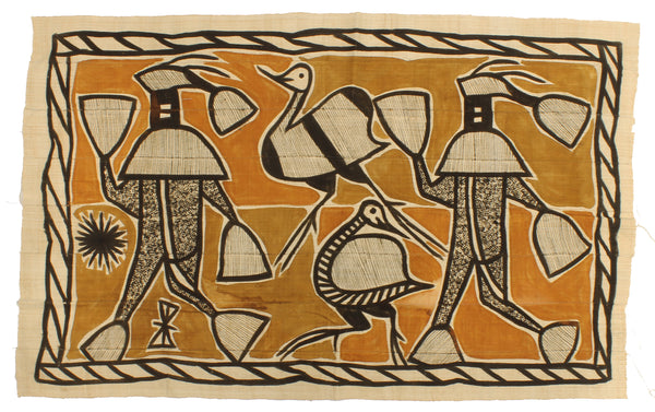 Korhogo Printed Ivory Coast African Textile | 56" x 35" - Niger Bend