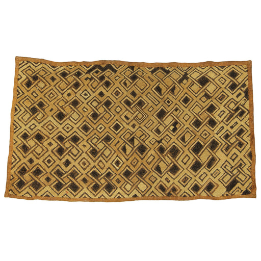 Vintage Kuba Cloth Textile Wall Art | 22" x 12.5" - Niger Bend