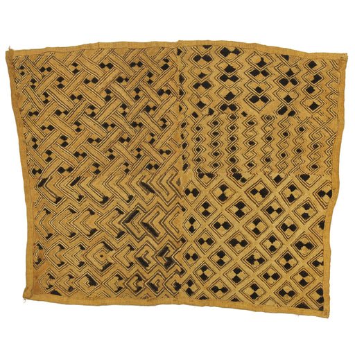 Vintage Kuba Cloth Textile Wall Art | 22.5" x 19" - Niger Bend