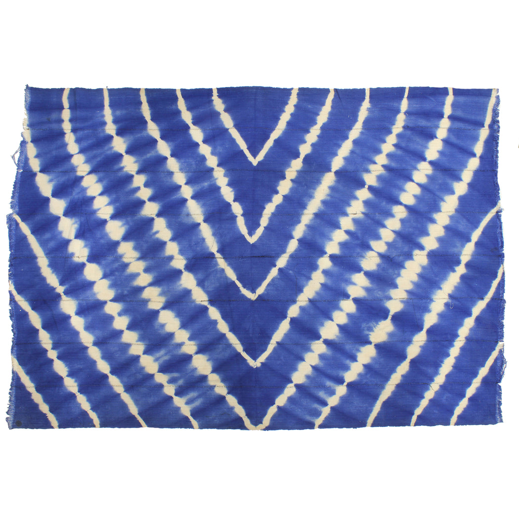 Vintage Mali Indigo Textile "Wrapper" | 66" x 47" - Niger Bend